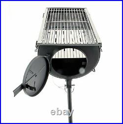 Camping Wood Burning Stove Tent Heater Terrace Garden Fireplace Hearth + Grill
