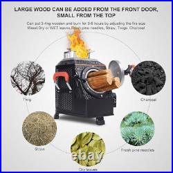 Camping Wood Stove Cooking Efficiency Non-traditional Smokeless Camp Wood