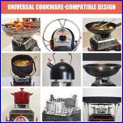 Camping Wood Stove Cooking Efficiency Non-traditional Smokeless Camp Wood