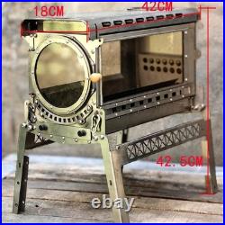 Camping Wood Stove Fireplace, Small WoodStove, Outdoor Firepit