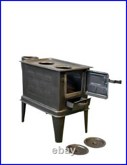 Camping Wood Stove Fireplace, Small WoodStove, Outdoor Firepit, Black Color, Cab