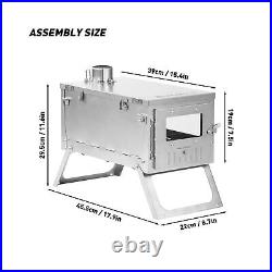 Camping Wood Stove Hot Tent Stove, POMOLY Ti 0.6 Portable Lightweight Titaniu Camping Wood Stove Hot Tent Stove, POMOLY Ti 0.6 Portable Lightweight Titaniu