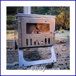 Camping Wood Stove Hot Tent Stove, POMOLY Ti 0.6 Portable Lightweight Titaniu Camping Wood Stove Hot Tent Stove, POMOLY Ti 0.6 Portable Lightweight Titaniu
