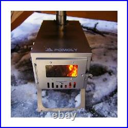 Camping Wood Stove Hot Tent Stove, POMOLY Ti 0.6 Portable Lightweight Titaniu Camping Wood Stove Hot Tent Stove, POMOLY Ti 0.6 Portable Lightweight Titaniu