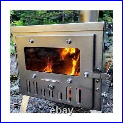 Camping Wood Stove Hot Tent Stove, POMOLY Ti 0.6 Portable Lightweight Titaniu Camping Wood Stove Hot Tent Stove, POMOLY Ti 0.6 Portable Lightweight Titaniu