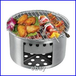 Camping Wood Stove Portable Wood Burning Bbq Grill Stove For Outdoor xg