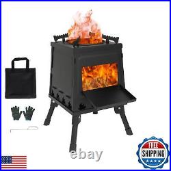 Camping Wood Stove, Portable Wood Burning Stove, Backpacking Folding Camp Ten Camping Wood Stove, Portable Wood Burning Stove, Backpacking Folding Camp Ten