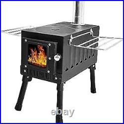 Camping Wood Stove, Portable Wood Stove, Hot Tent Stove with Sectional Chimney Camping Wood Stove, Portable Wood Stove, Hot Tent Stove with Sectional Chimney