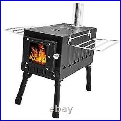 Camping Wood Stove, Portable Wood Stove, Hot Tent Stove with Sectional Chimney Camping Wood Stove, Portable Wood Stove, Hot Tent Stove with Sectional Chimney
