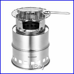 Camping Wood Stove Windproof Wood Burning Stove Portable Outdoor Cooking Picnic