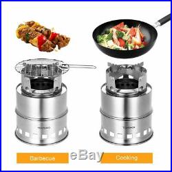 Camping Wood Stove Windproof Wood Burning Stove Portable Outdoor Cooking Picnic