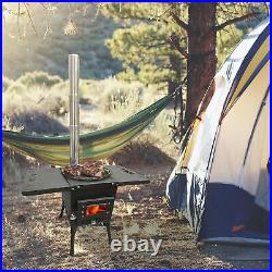 Camping Wood Stove for Hot Tents, Portable Wood Burning Stove Folding Hot Ten Camping Wood Stove for Hot Tents, Portable Wood Burning Stove Folding Hot Ten
