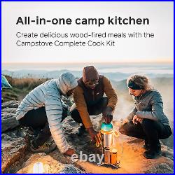 Campstove 2+ Wood Burning, Electricity Generating & USB Charging Camp Stove, Com