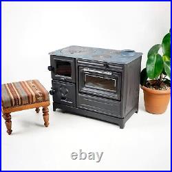 Cast Iron Cooker Wood Stove, Multifunctional Wood Burning Stove, Cooking Heater