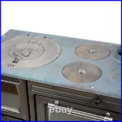 Cast Iron Cooker Wood Stove, Multifunctional Wood Burning Stove, Cooking Heater