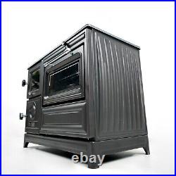 Cast Iron Cooker Wood Stove, Multifunctional Wood Burning Stove, Cooking Heater