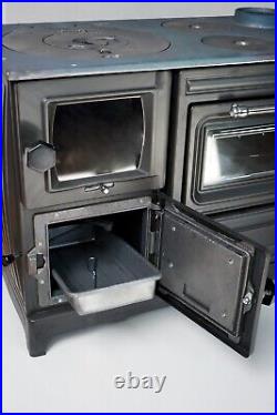 Cast Iron Cooker Wood Stove, Multifunctional Wood Burning Stove, Cooking Heater