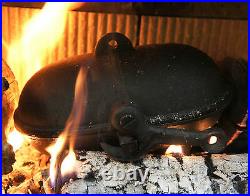 Cast Iron Cooking Pod Popcorn Baked Potatoes Wood Burning Stoves Fires BBQ Oven