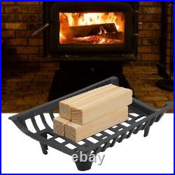Cast Iron Fireplace Grate Wood Stove Firewood Burning Rack Holder Part For Home