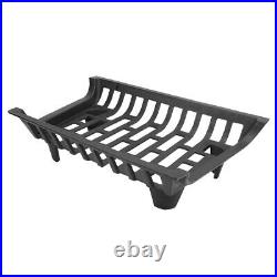 Cast Iron Fireplace Grate Wood Stove Firewood Burning Rack Holder Part Household
