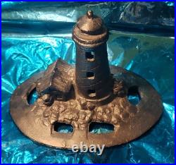 Cast Iron Lighthouse Wood Or Coal Stove Steamer/Humidifier Vintage Cast Iron Lighthouse Wood Or Coal Stove Steamer/Humidifier Vintage