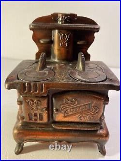 Cast Iron Mini Wood Burning Stove Set With Accessories Toy Pot Pan Old Mountain