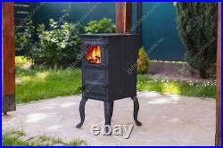 Cast Iron Stove Oven Wood Burning Glass Cooking Surface Heavy Duty Cooker