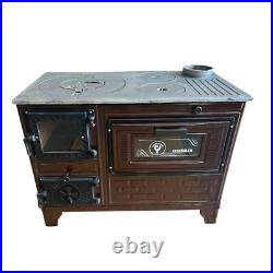 Cast Iron Stove Oven with Wall Protector, Stove by Burning Wood