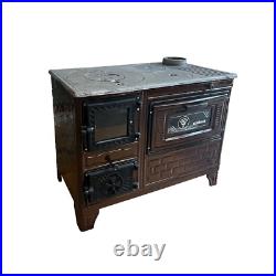 Cast Iron Stove Oven with Wall Protector, Stove by Burning Wood