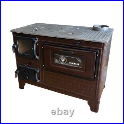 Cast Iron Stove Oven with Wall Protector, Stove by Burning Wood