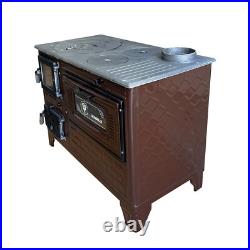 Cast Iron Stove Oven with Wall Protector, Stove by Burning Wood