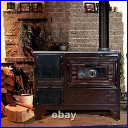 Cast Iron Stove with Oven, Durable Baking Oven Stove, Stove by Burning Wood