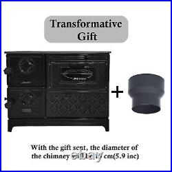 Cast Iron Stove with Oven, Durable Baking Oven Stove, Stove by Burning Wood Cast Iron Stove with Oven, Durable Baking Oven Stove, Stove by Burning Wood