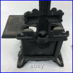 Cast Iron Toy Wood Burning Stove and Accessories Queen Saleman Sample Size