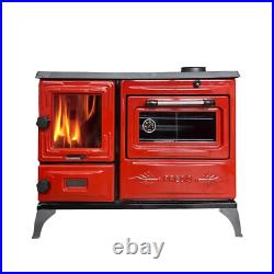 Cast Iron Wood Burning Stove with Metal Base for Home Heating