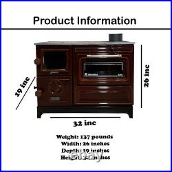 Cast Iron Wood Burning Stove with Metal Base for Home Heating Cast Iron Wood Burning Stove with Metal Base for Home Heating