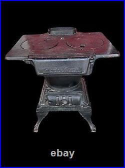 Cast iron stove antique caboose laundry flat top no 28 manchester