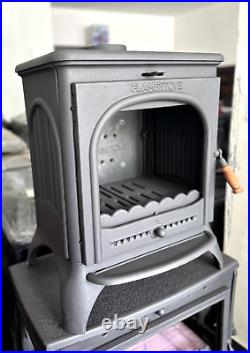 Cast iron wood burning stove for cabin, tiny house, patio
