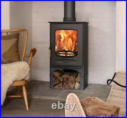 Charnwood C4 Wood Burning Stove 5kw with log store Defra approved log burner