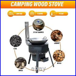 Coal/Wood Stove, 1 Set Of Multi-functional Portable Detachable Firewood Stove