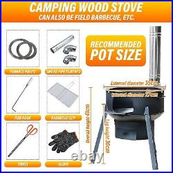 Coal/Wood Stove, 1 Set Of Multi-functional Portable Detachable Firewood Stove