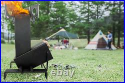 Collapsible Rocket Stove Outdoor Portable Wood Burning Camping Stove