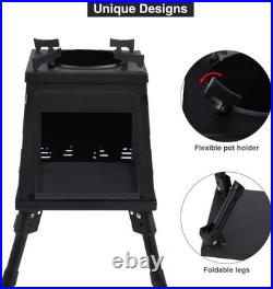 Compact Wood Burning Camp Stove Lightweight Outdoor Stove