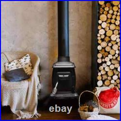 Company Rustic 900 Square Foot Clean Cast Iron Log Burning Wood Stove Reaching U
