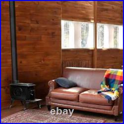 Company Rustic 900 Square Foot Clean Cast Iron Log Burning Wood Stove Reaching U