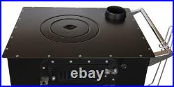Cooker stove, oven stove, wood burning stove, portable wheel garden stove