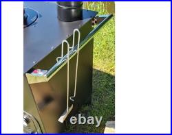 Cooker stove, oven stove, wood burning stove, portable wheel garden stove