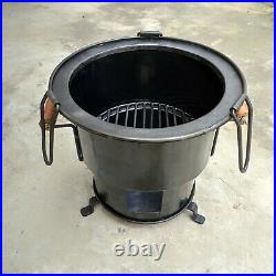 Cooking Coal wood burning fire pit Sigri Stove made of heavy iron sheet