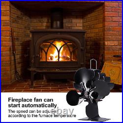 Crazy Sales Wood Burning Fireplace Fans Heat Powered Stove Fan Low Noise