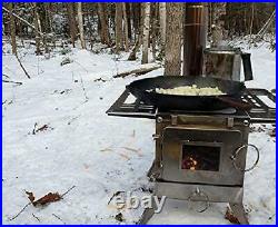 Danchel Outdoor Two Stove Jacket Bell Tent With Front Awning, Tent Wood Burning S